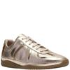 CLARKS WOMENS LACE TRAINER - GOLD LEATHER